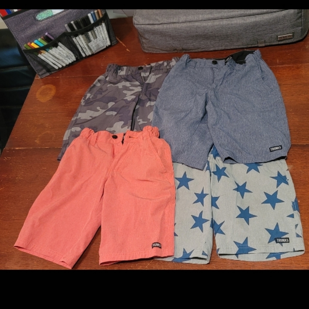 Boys Trunks Shorts - Size M - Used Lot of 4 Pair